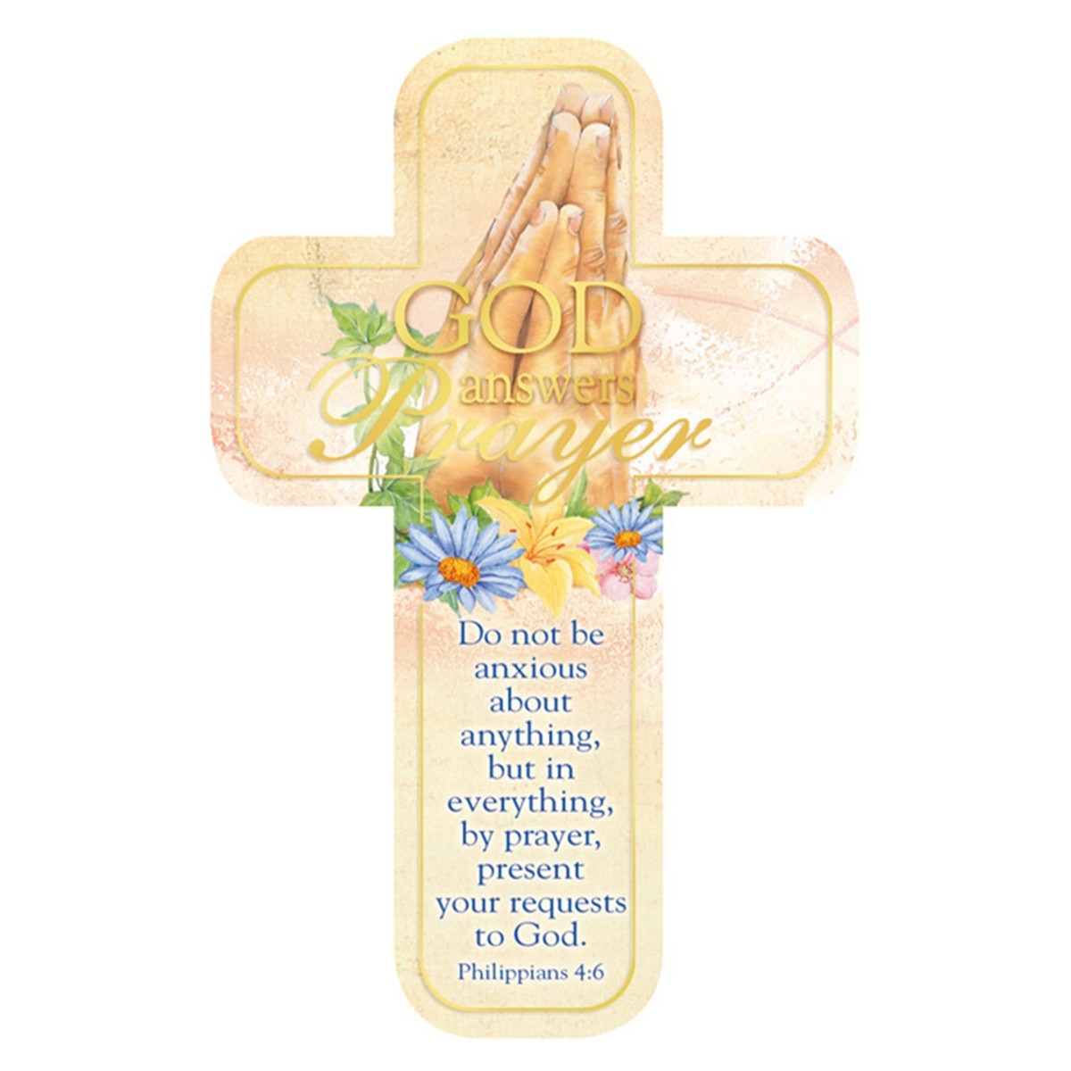 God Answers Prayers Cross Bookmark Set - Philippians 4:6