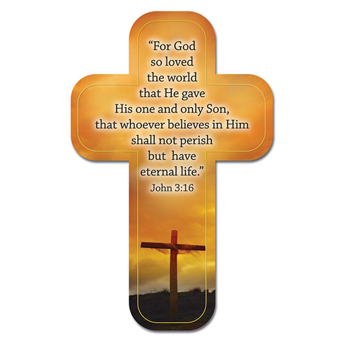 John 3:16 Cross Bookmark Set