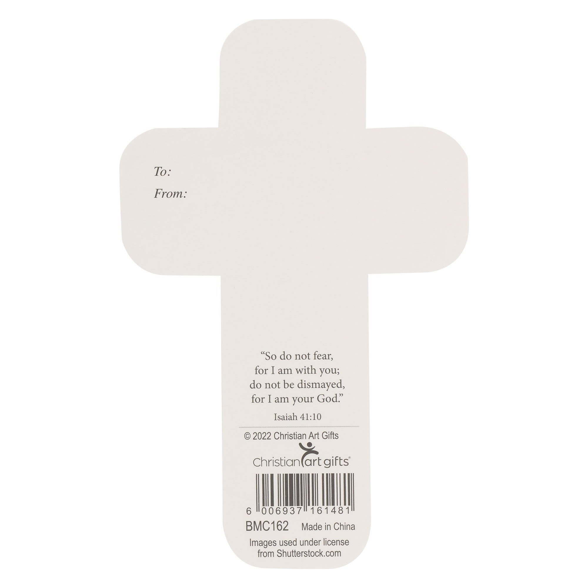 Be Still and Know Brown Woodgrain Cross Bookmark Set  - Psalm 46:10