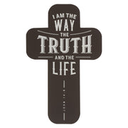 Way Dark Chocolate Brown Cross Bookmark Set - John 14:6
