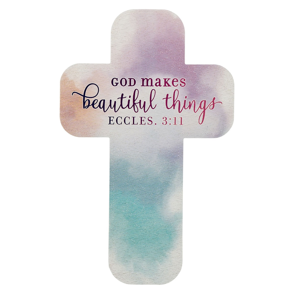 God Makes Beautiful Things Pastel Cross Bookmark Set - Ecclesiastes 3:11