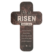 He is Risen Stone Cross Bookmark Set  - Matthew 28:6