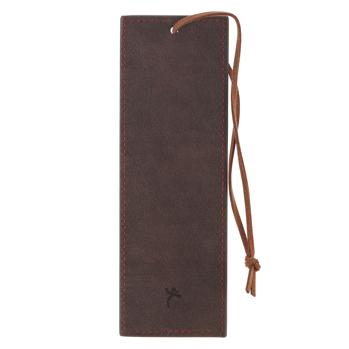 Man of God Honey-brown and Espresso Faux Leather Bookmark - 1 Timothy 6:11