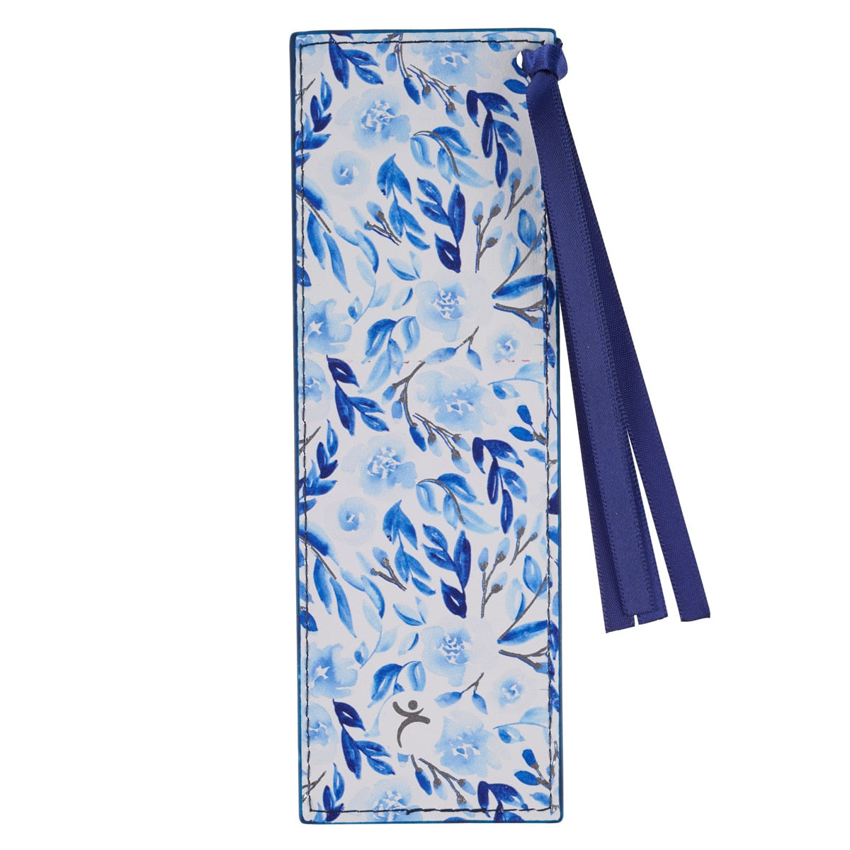 Trust in the Lord Blue Botany Faux Leather Bookmark - Proverbs 3:5