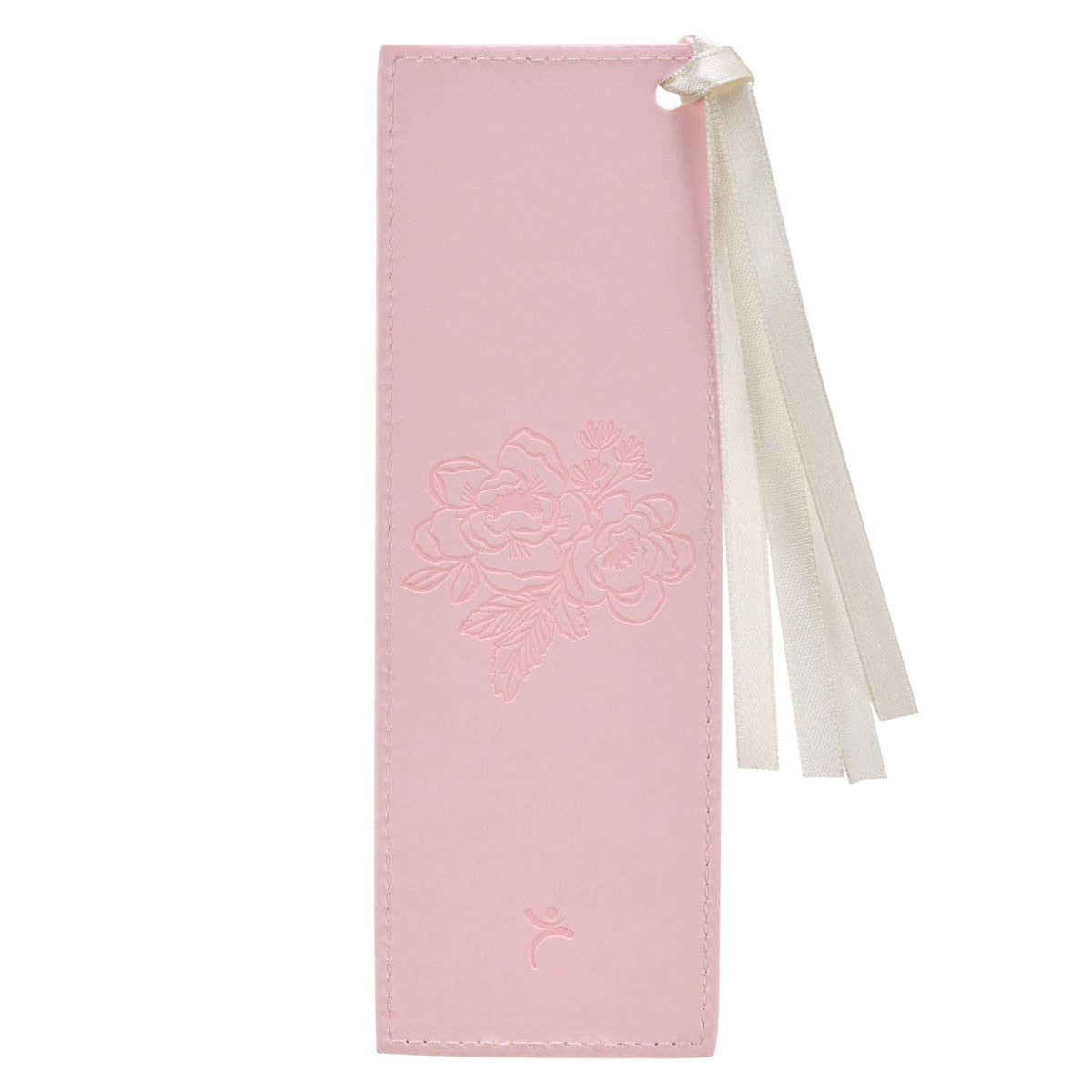 Under His Wings Pink Faux Leather Bookmark - Psalm 91:4
