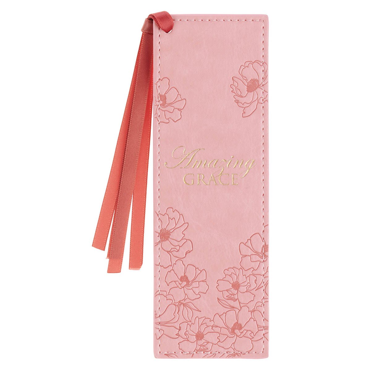 Amazing Grace Ballet Pink Faux Leather Bookmark