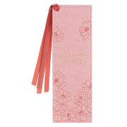 Amazing Grace Ballet Pink Faux Leather Bookmark