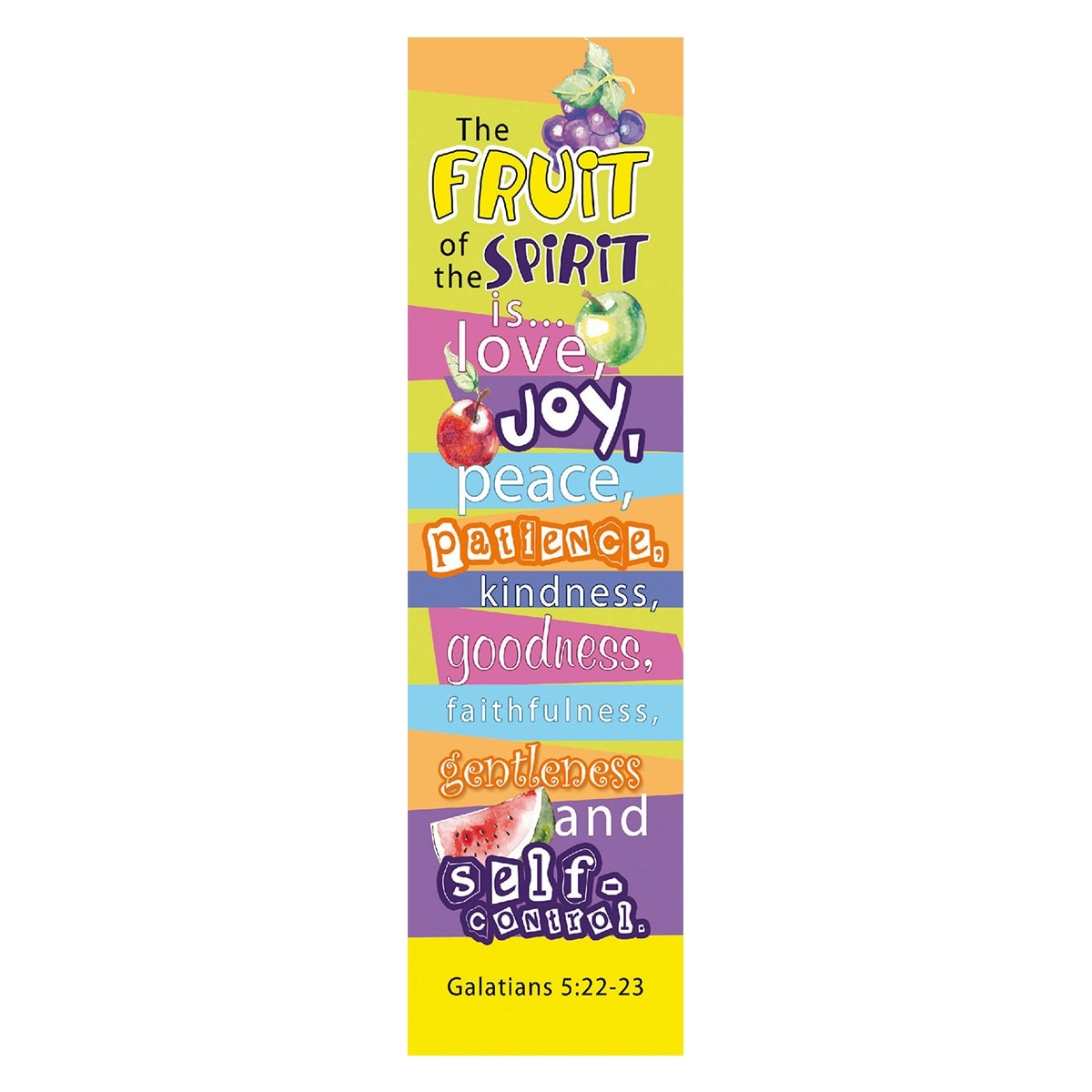 Fruit of the Spirit Sunday School/Teacher Bookmark Set - Galatians 5:22-23  Bookmarks
