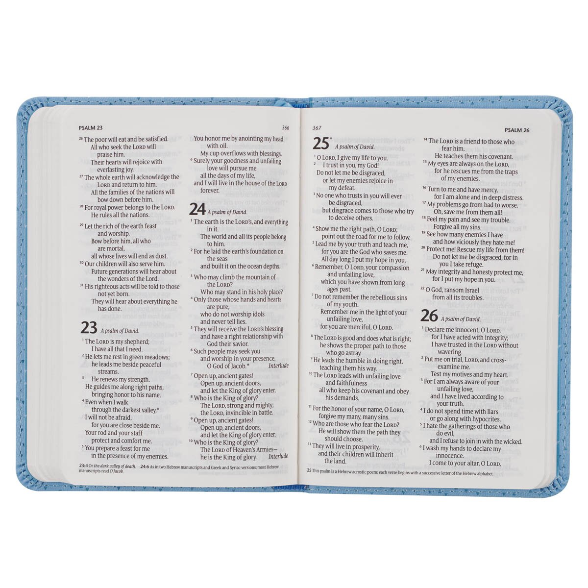 Blue Faux Leather NLT New Testament Keepsake Bible for Boys