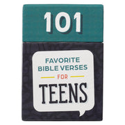 101 Favorite Bible Verses for Teens Teal and Blue Box of Blessings