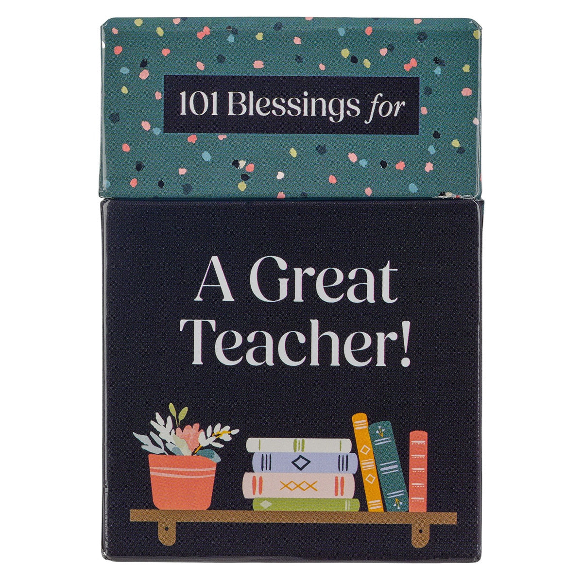 101 Blessings A Great Teacher Teal Confetti Box of Blessings