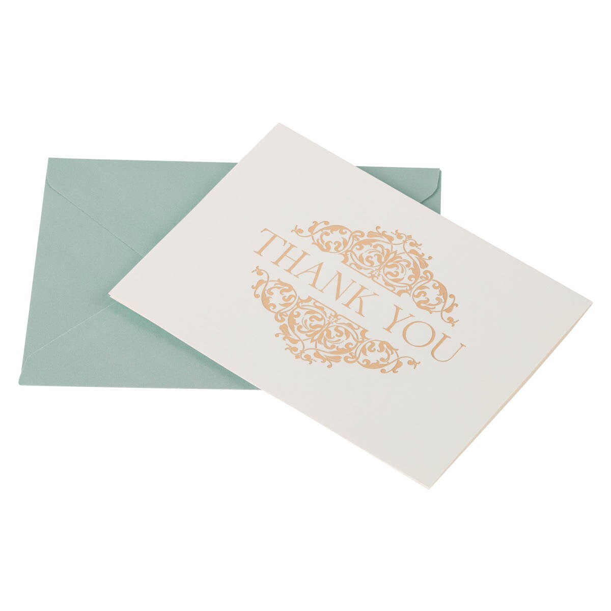 Thank You Gold Lattice Boxed Note Card Set