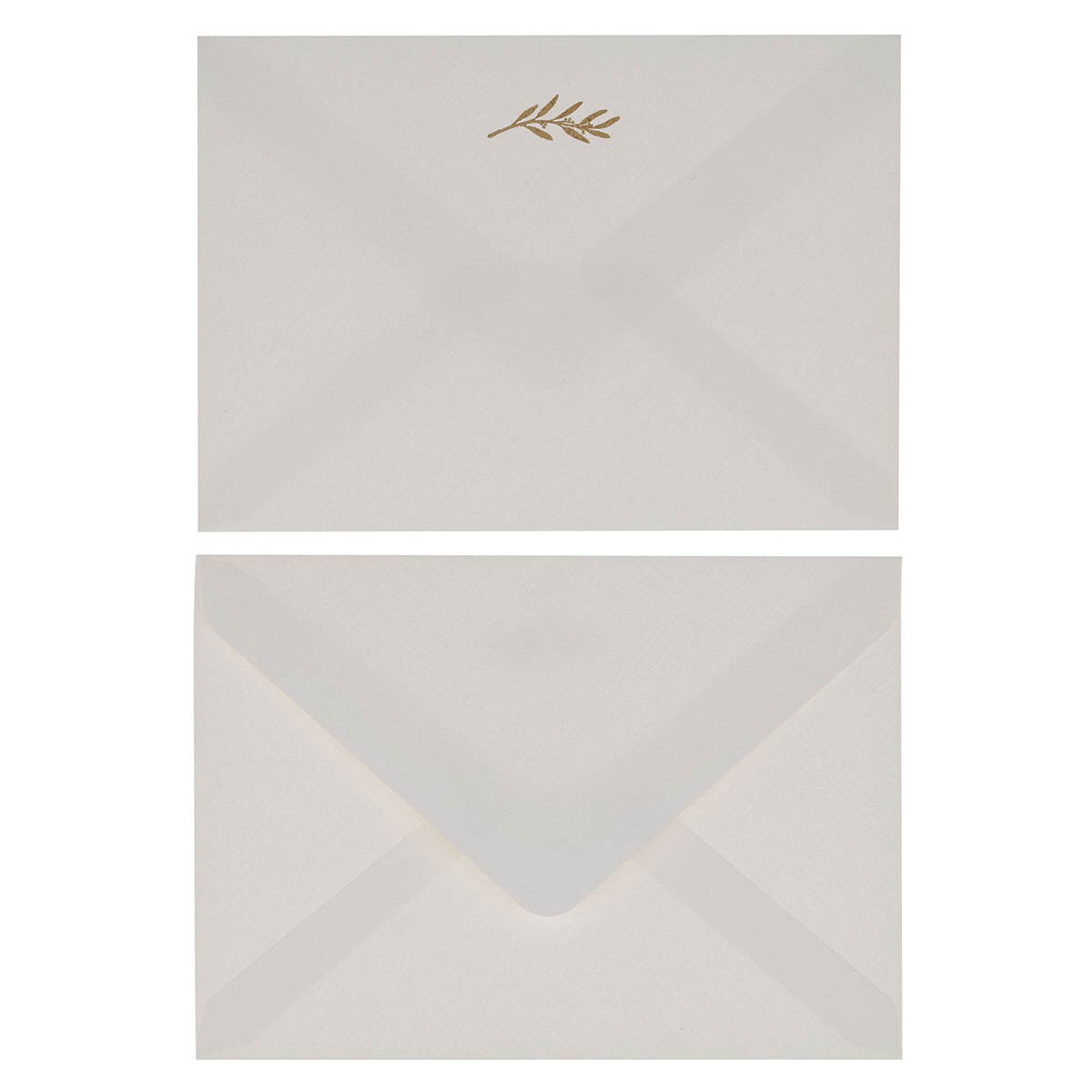 Merry Christmas Golden Pine Branch Boxed Card Set