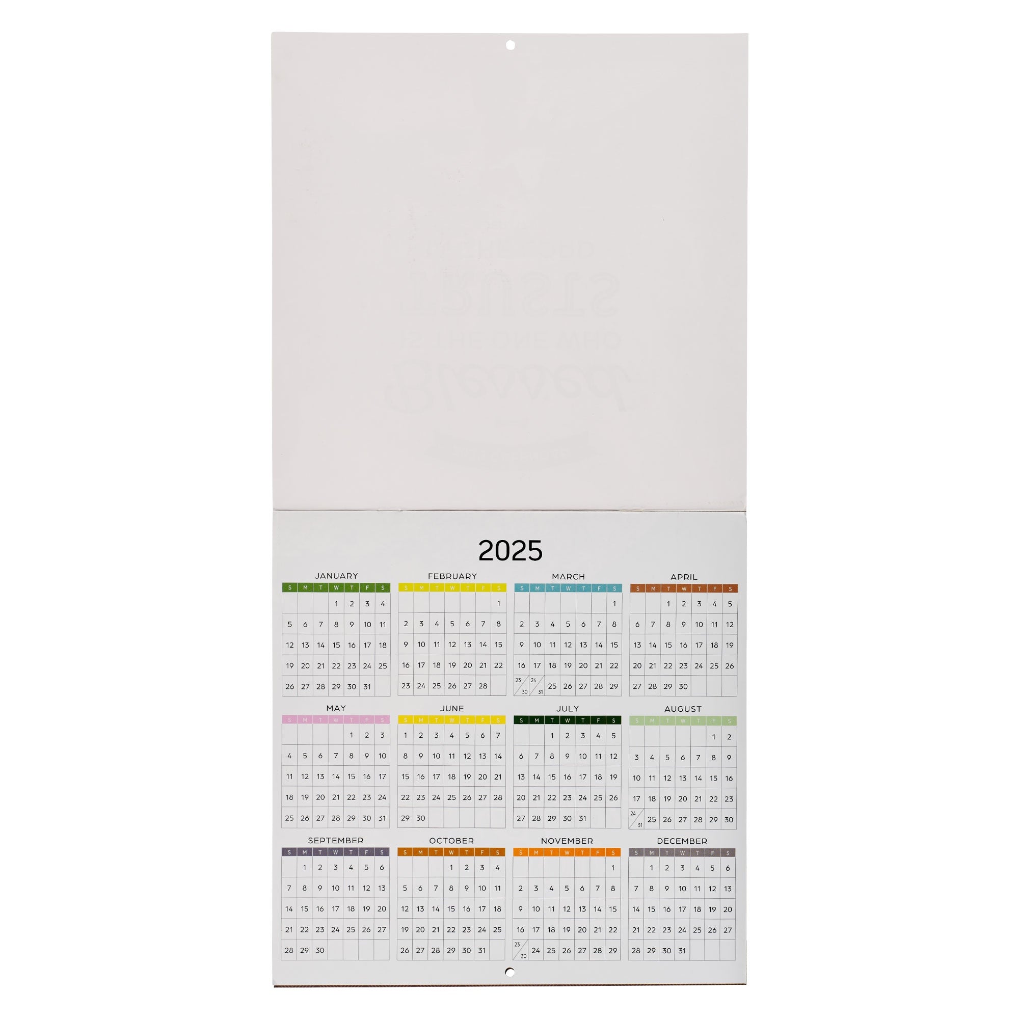 Blessed is The One 2025 Large Wall Calendar -  Jeremiah 17:7