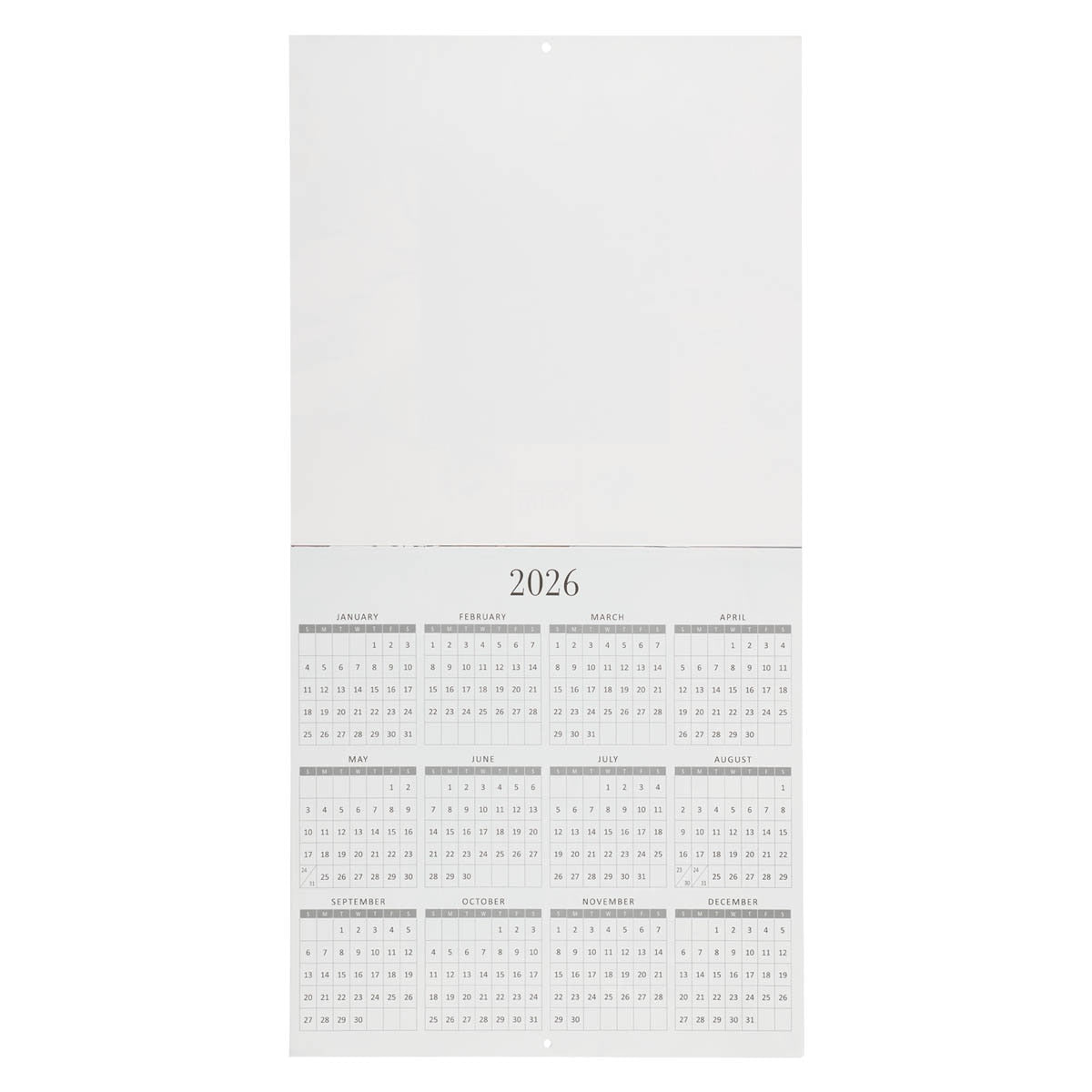 2026 I Know the Plans Large Wall Calendar - Jeremiah 29:11