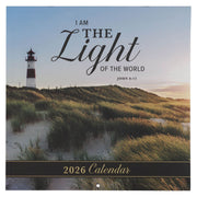 I am the Light of the World Large Wall Calendar - John 8:12