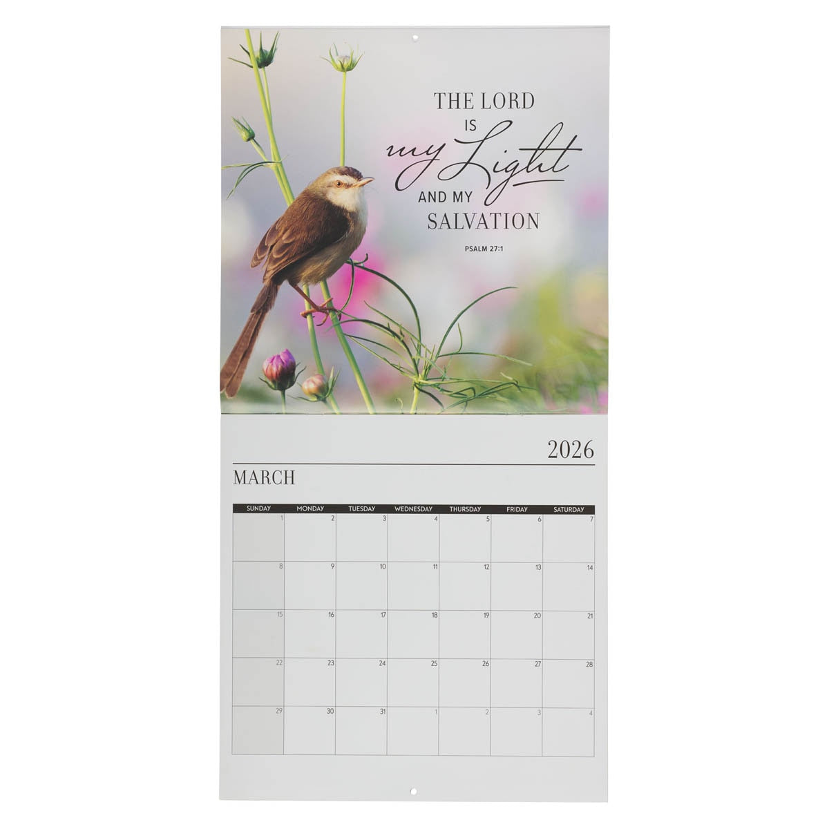 2026 He Restores My Soul Large Wall Calendar - Psalm 23:3
