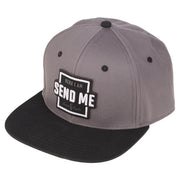 Send Me Gray and Black Snapback Baseball Cap - Isaiah 6:8