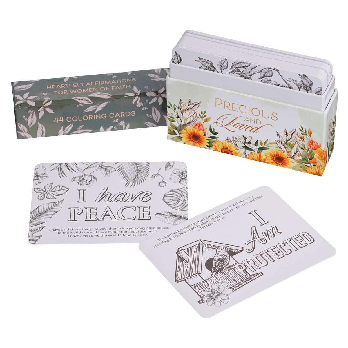 Precious and Loved Boxed Coloring Cards