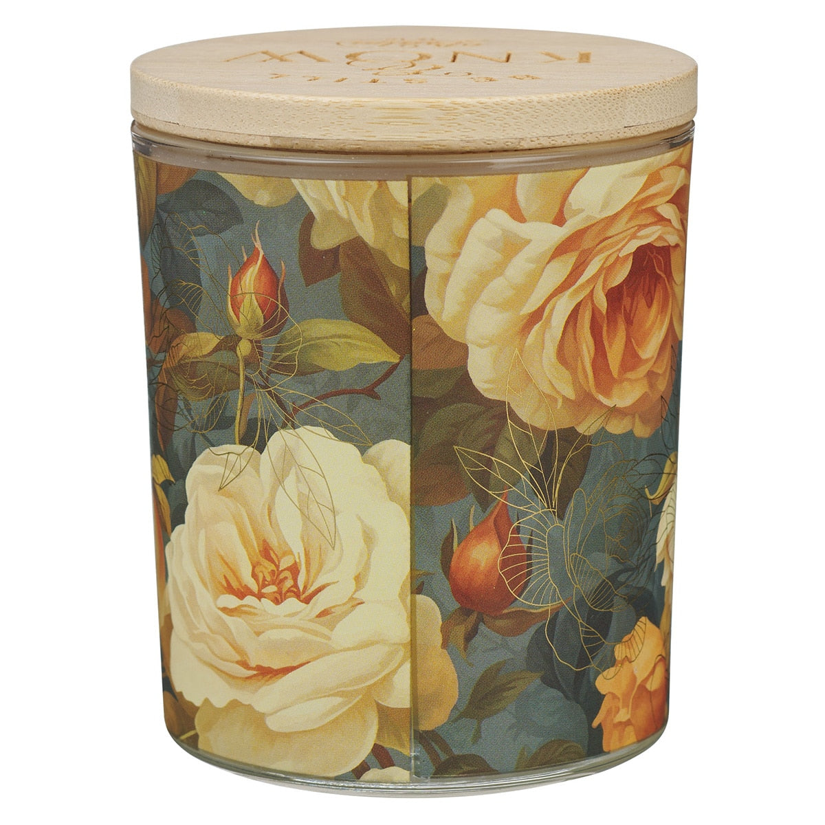 Be Still and Know Yellow Rose Nordic Seaside Scented Candle in a Glass Jar - Psalm 46:10