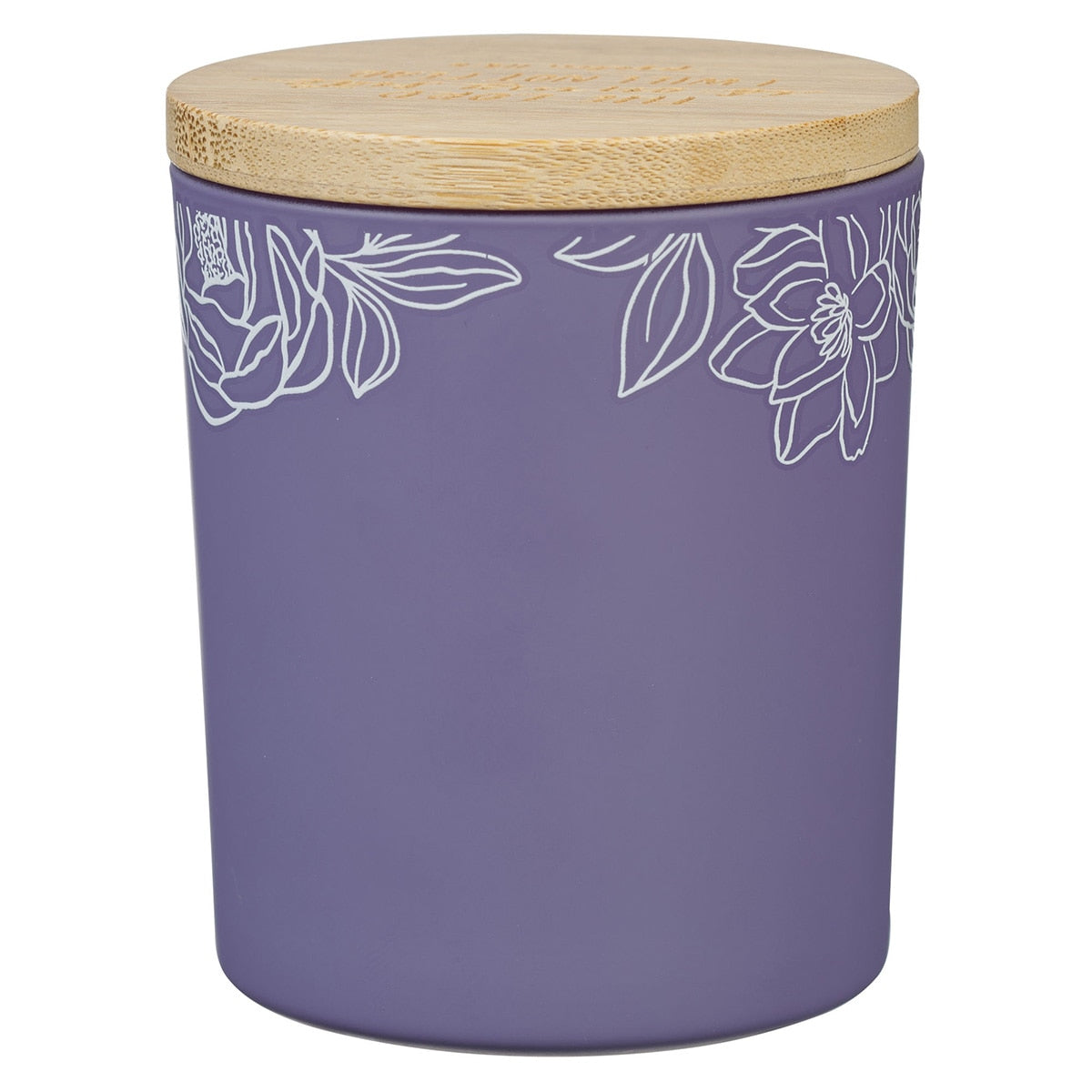 I Will Not Fear Lavender and Sage Candle in a Glass Jar - Psalm 118:6