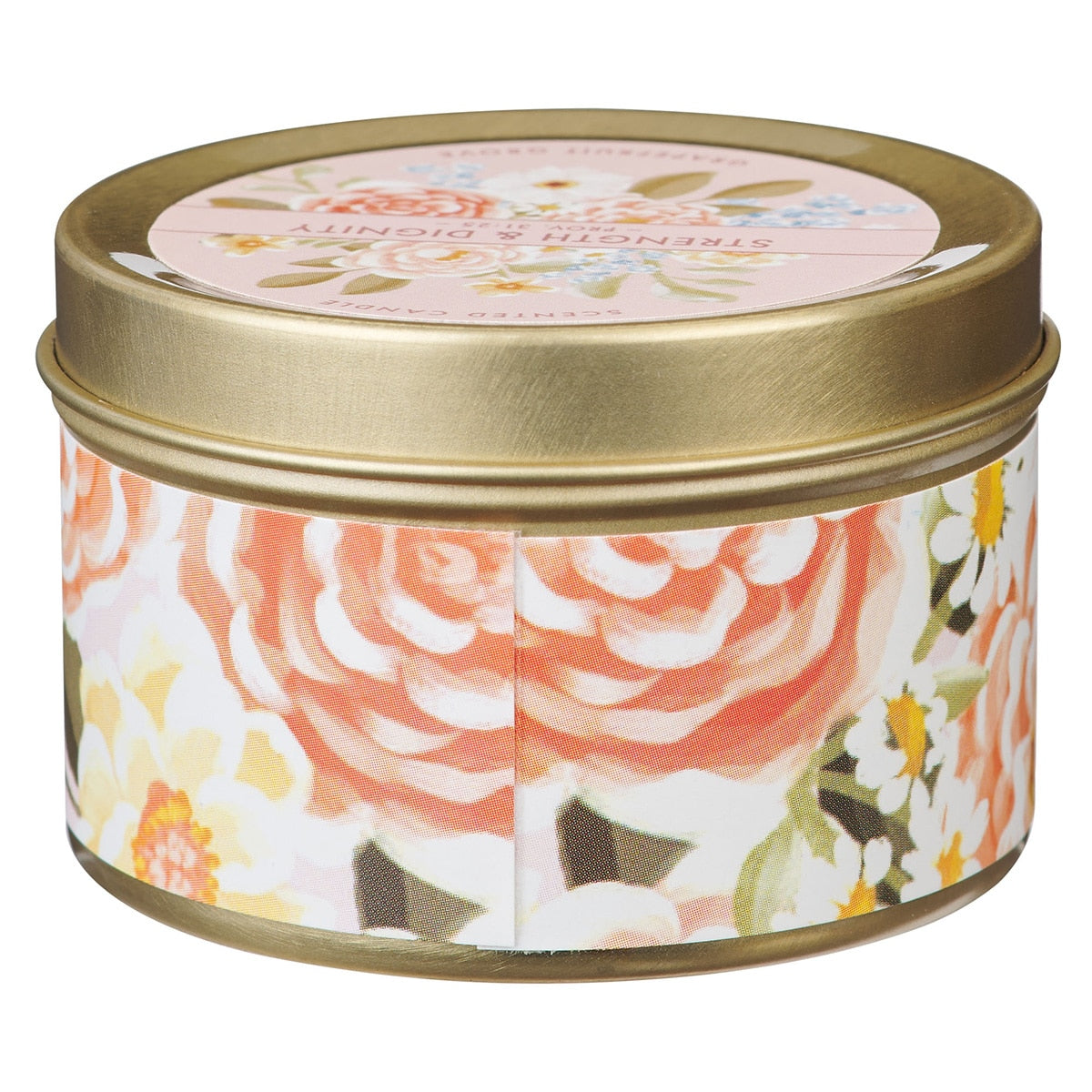 Strength and Dignity Grapefruit Grove Candle in a Tin - Proverbs 31:25