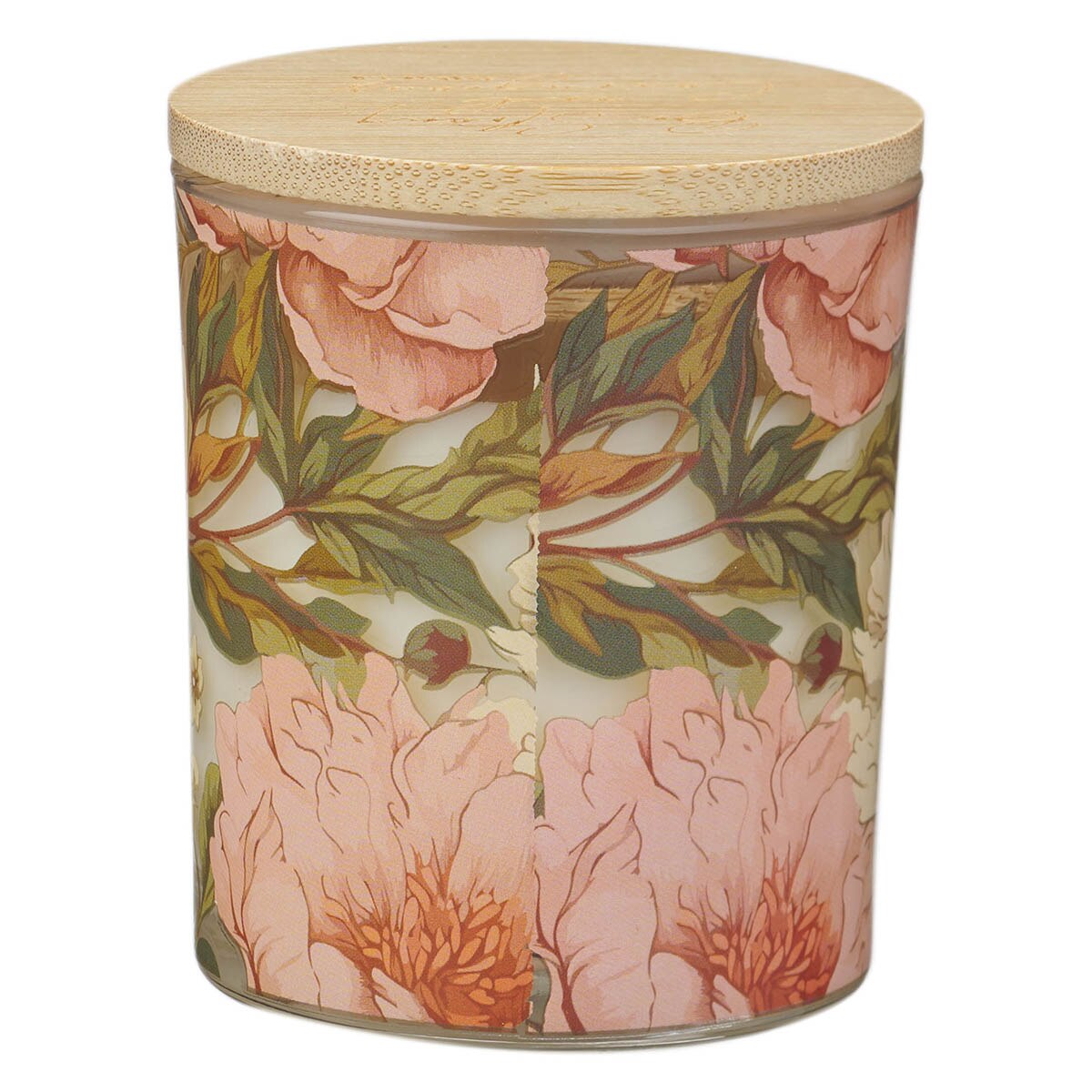 Be Strong and Courageous Eucalyptus Sandalwood Scented Candle in a Glass Jar - Joshua 1:9