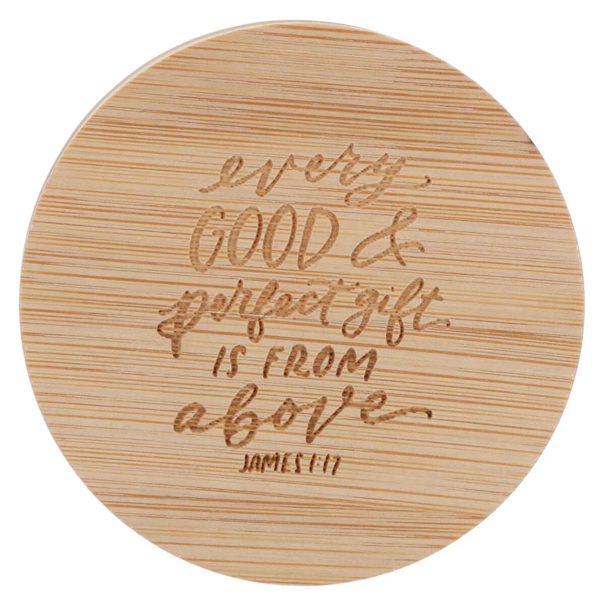 Every Good and Perfect Gift Rainwater Lotus Scented Candle - James 1:17