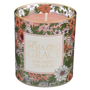 Amazing Grace Rainwater and Lily Scented Candle in a Glass Jar