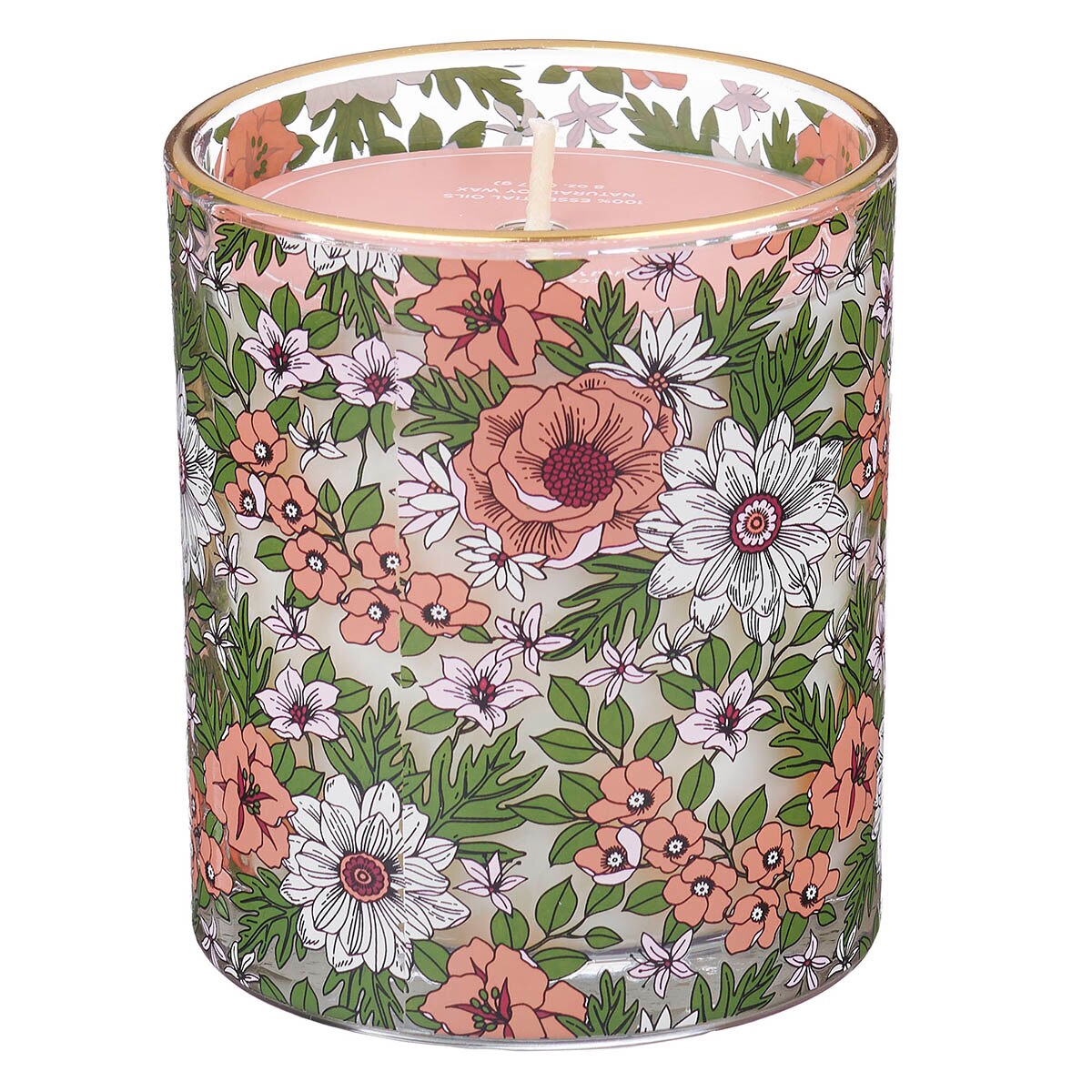 Amazing Grace Rainwater and Lily Scented Candle in a Glass Jar