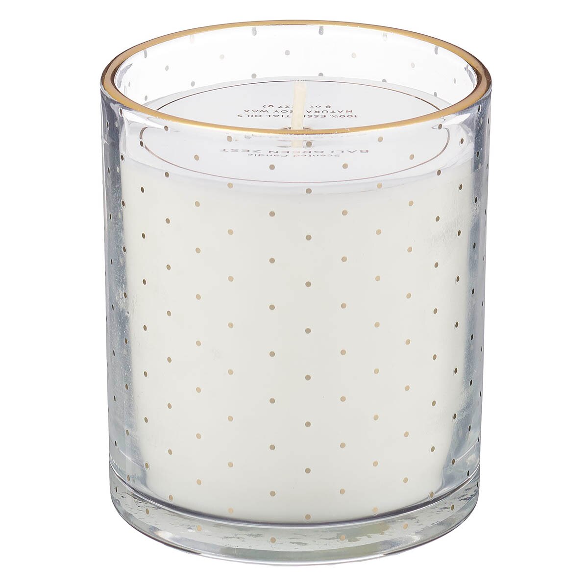 Thinking of You Bali Green Zest Scented Candle in a Glass Jar
