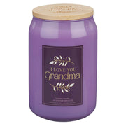 I Love You, Grandma Lavender Breeze Scented Candle in a Glass Jar