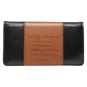 Strong & Courageous - Joshua 1:9 Checkbook Cover