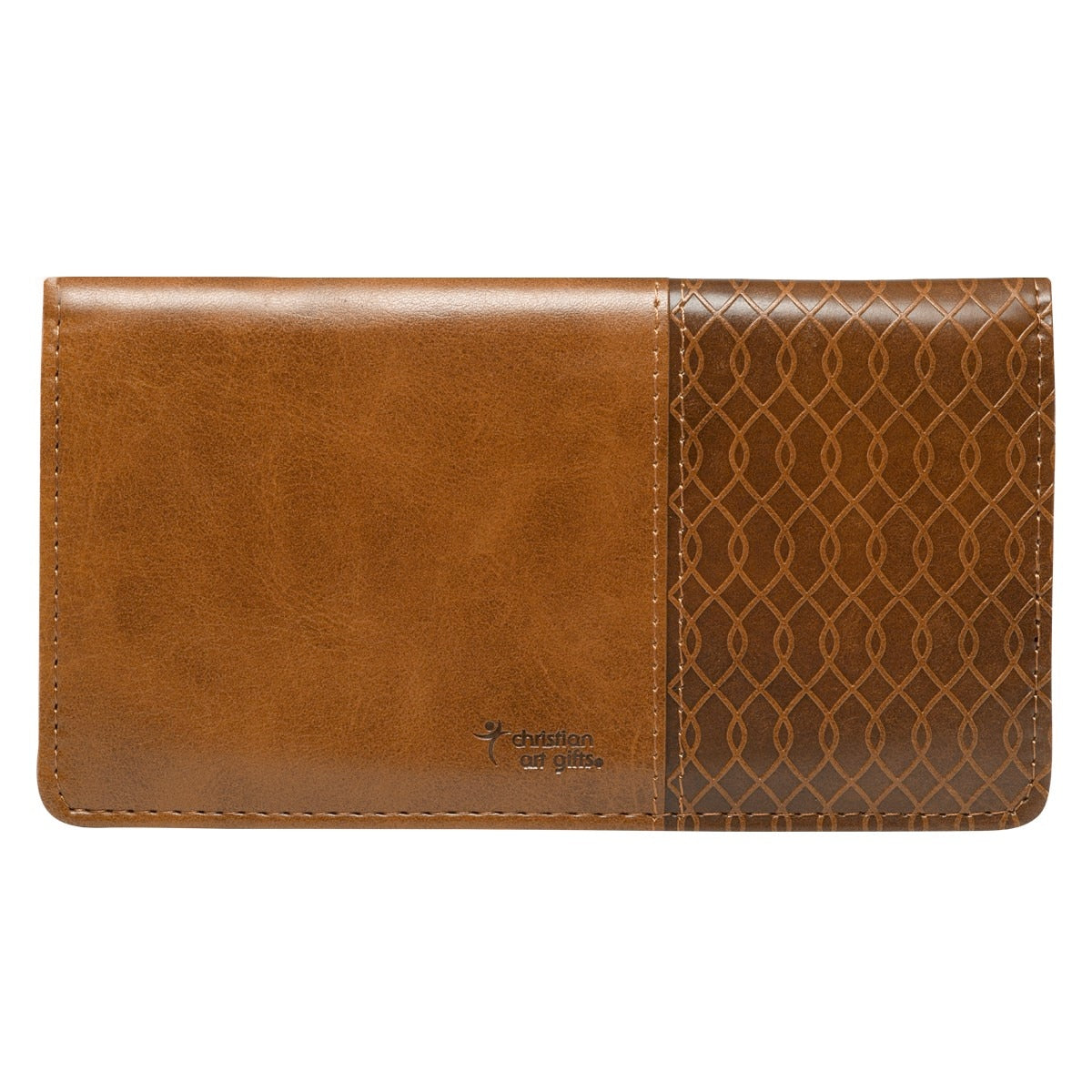 I know the Plans Faux Leather Checkbook Cover with Rectangular Patch - Jeremiah 29:11