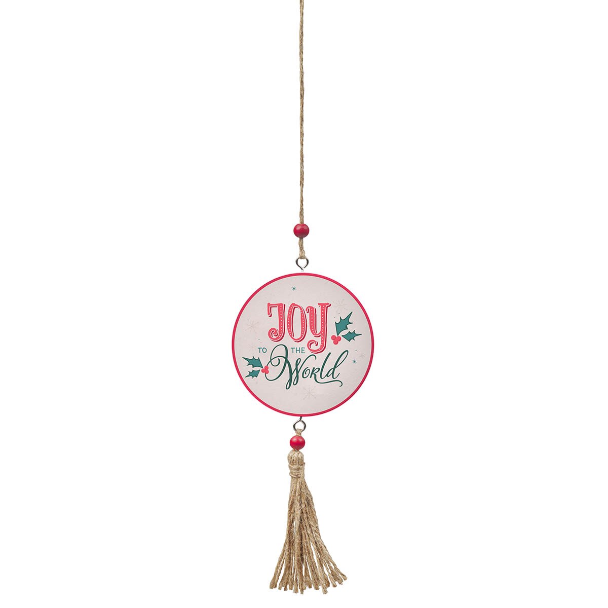 Joy to the World MDF Christmas Ornament