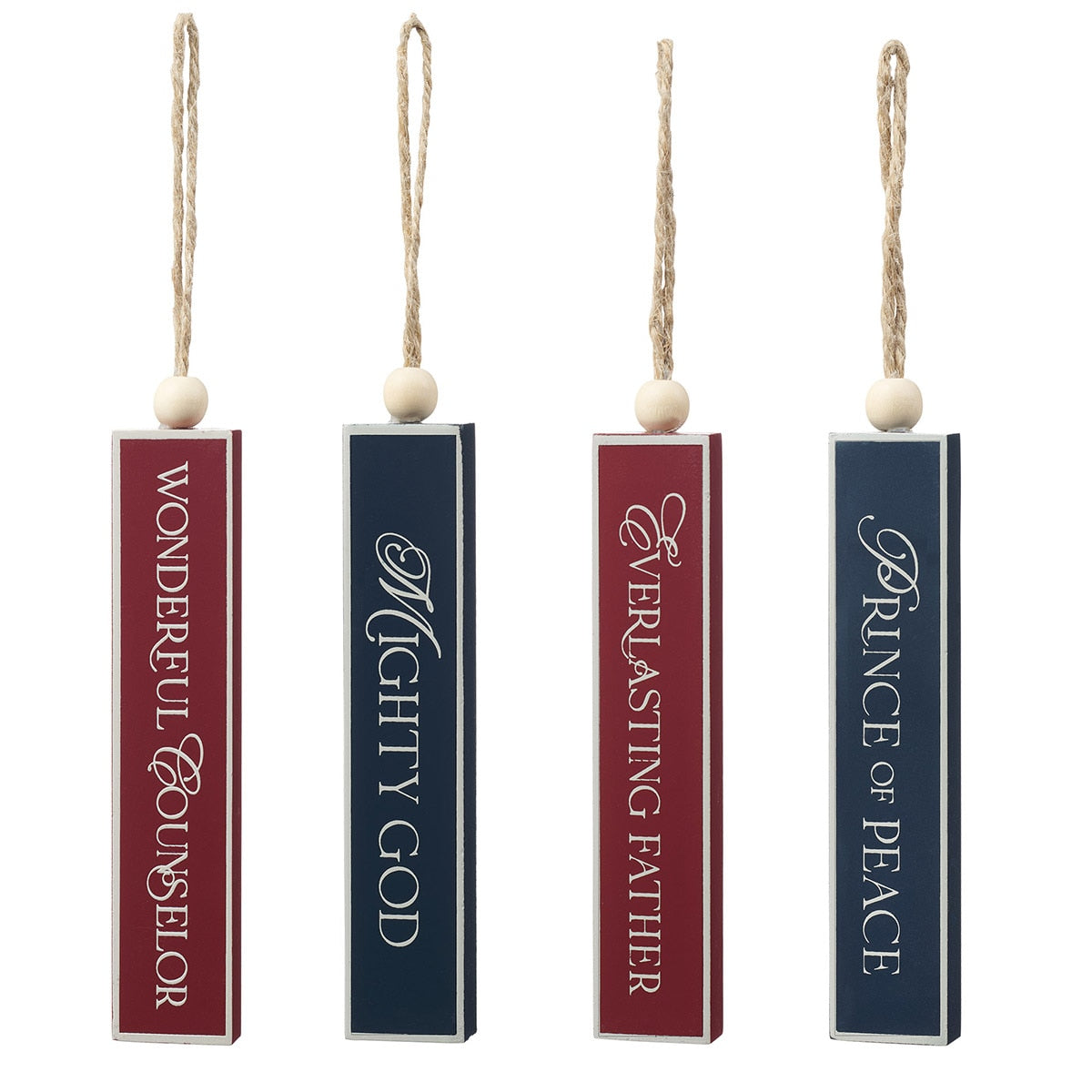 He Shall Be Called MDF Christmas Decoration Set - Isaiah 9:6