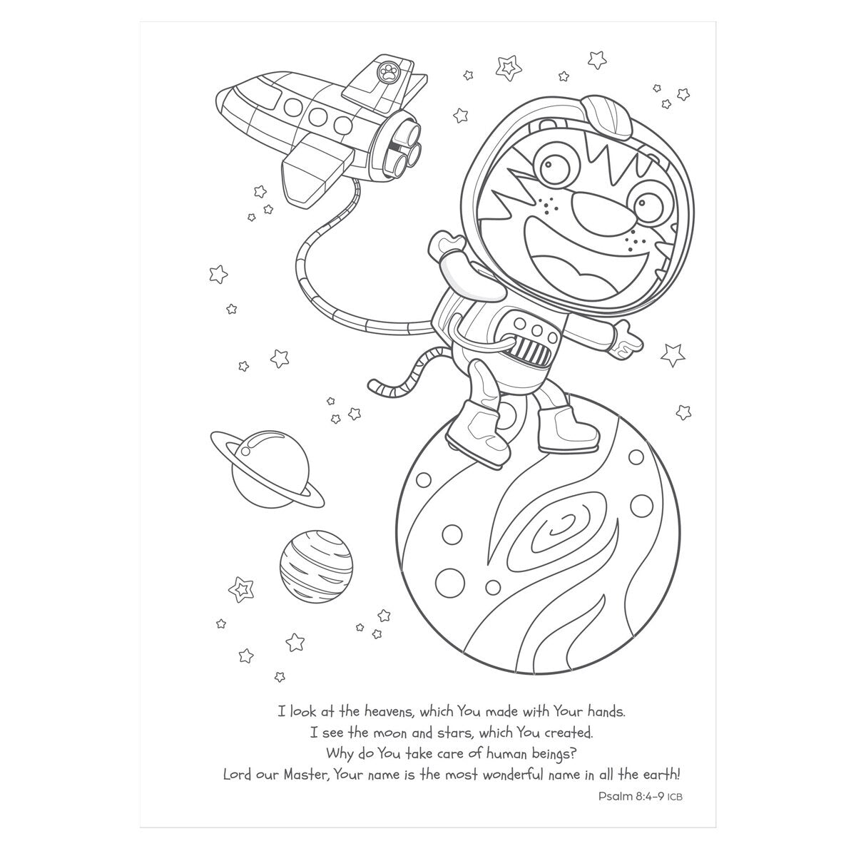 God Is With Me Wherever I Go! Coloring Adventure for Kids