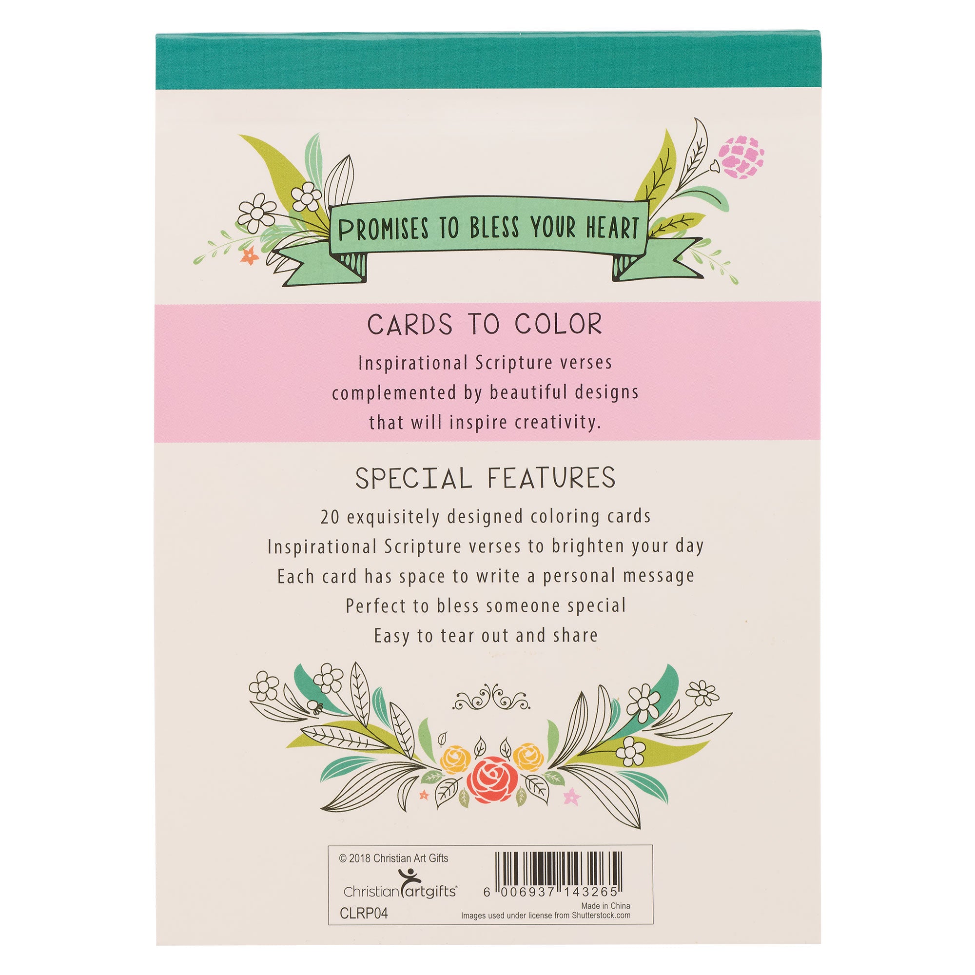 Promises to Bless Your Heart Coloring Cards