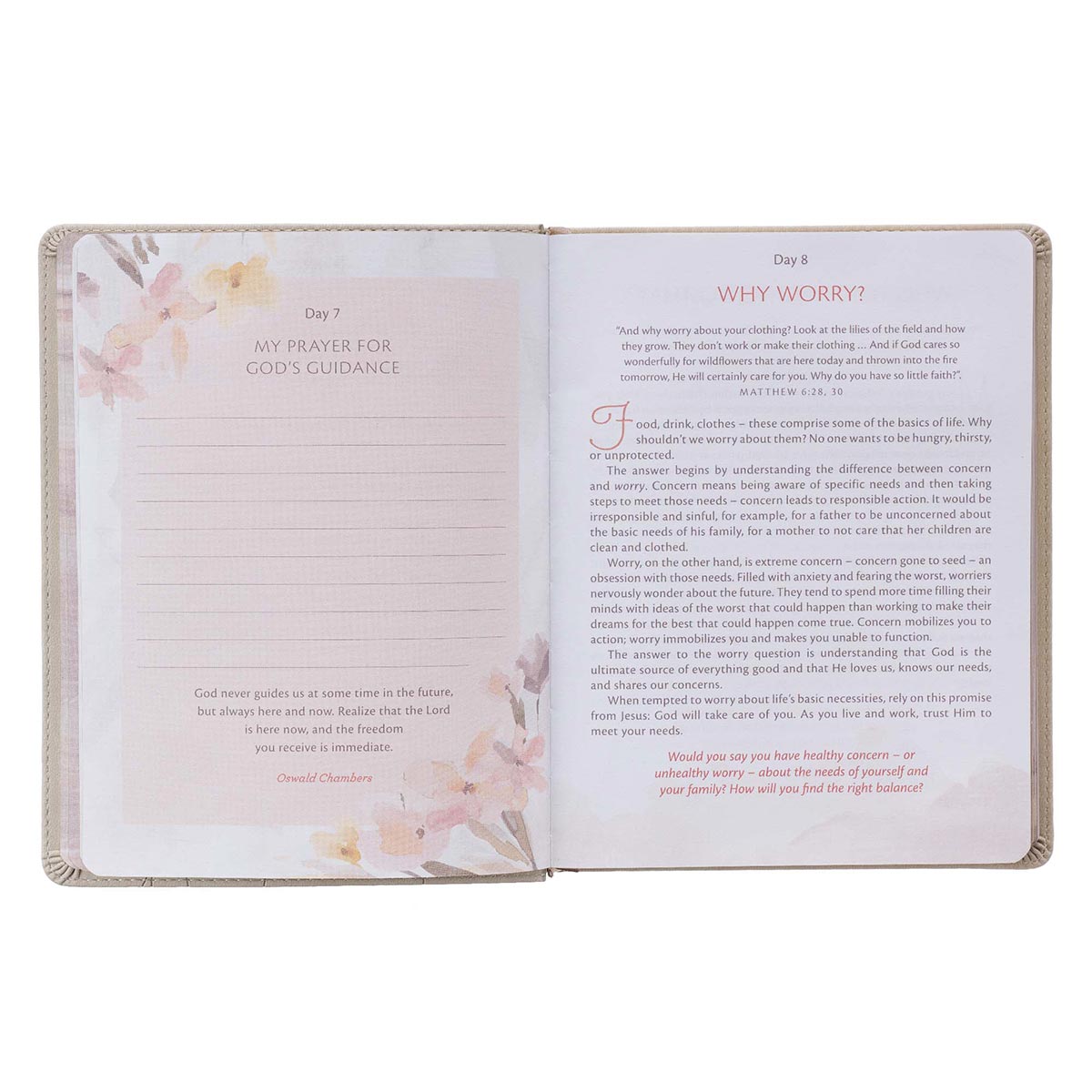 My Quiet Time Devotional Cappuccino Faux Leather Edition