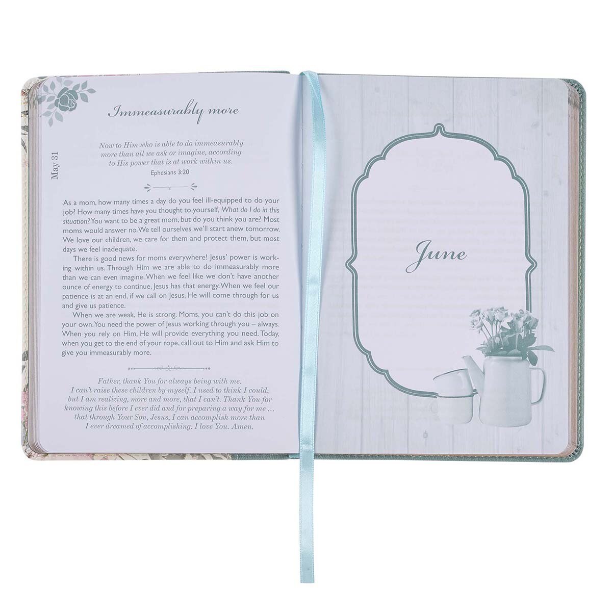 Moments With God For Moms Faux Leather Daily Devotional