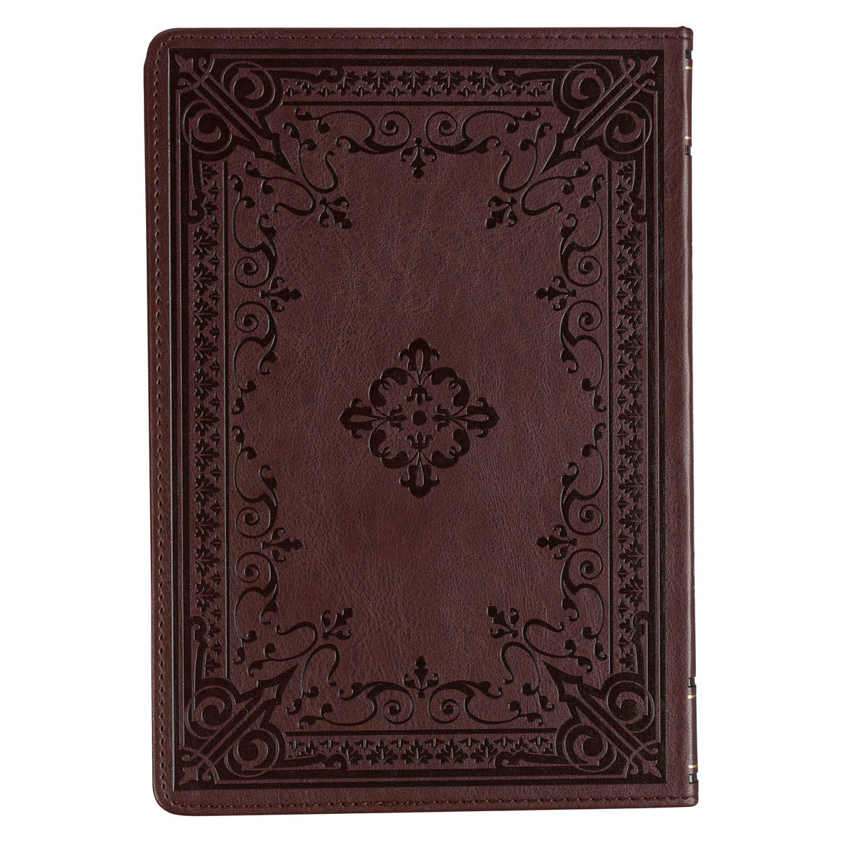 Large Print Edition Daily Devotions from the KJV Brown Faux Leather Devotional