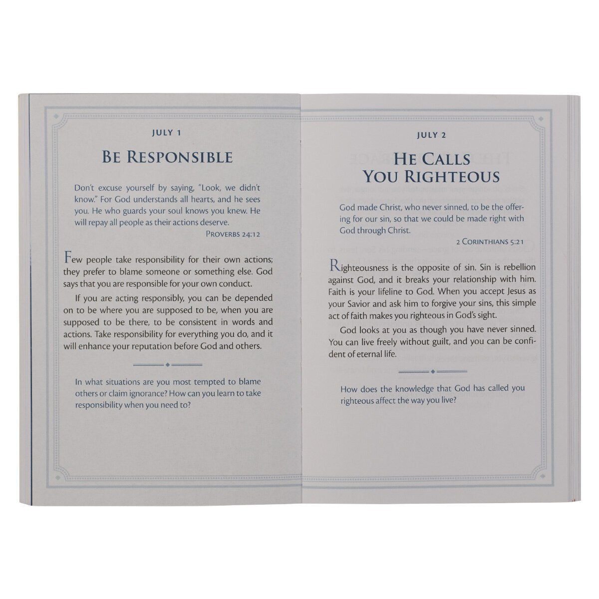 Be Strong and Steadfast Softcover Daily Devotional