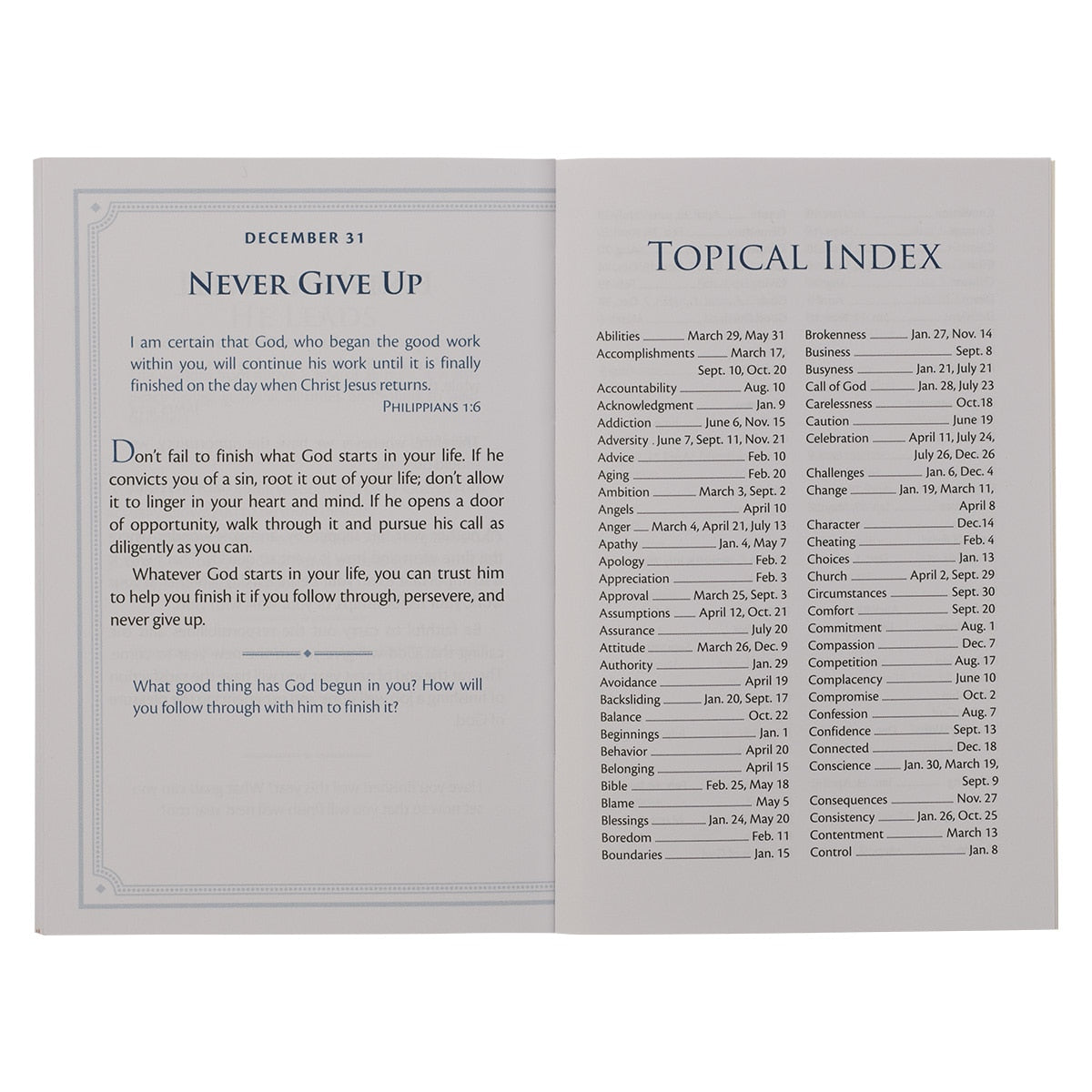 Be Strong and Steadfast Softcover Daily Devotional