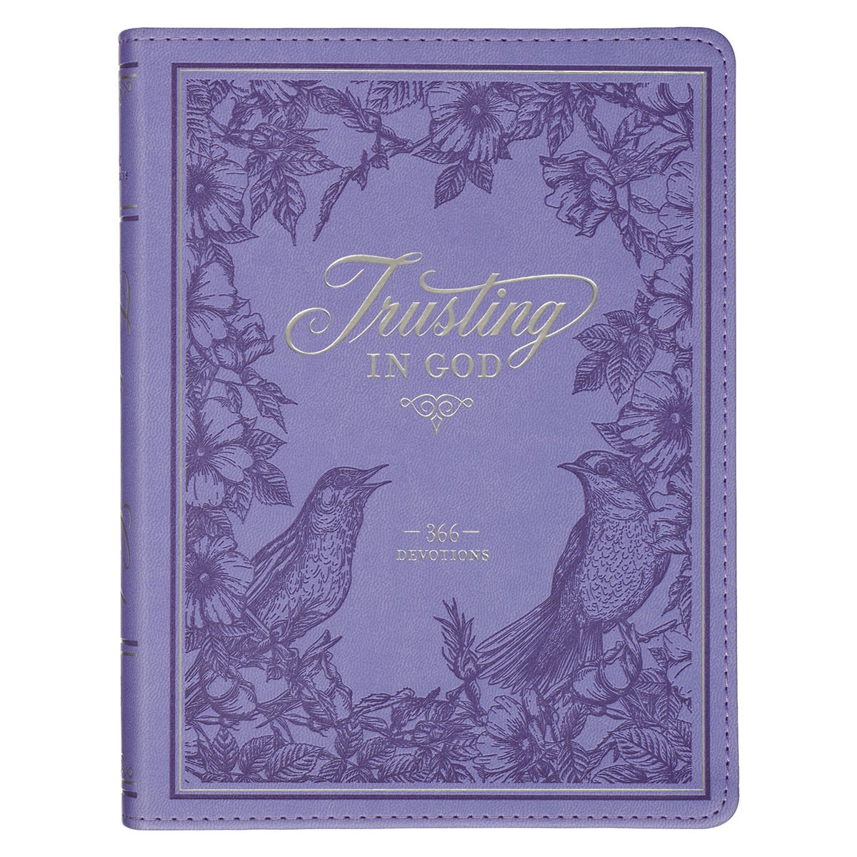 Trusting in God Lavender Faux Leather Devotional