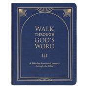 Walk Through God’s Word Navy Faux Leather Devotional