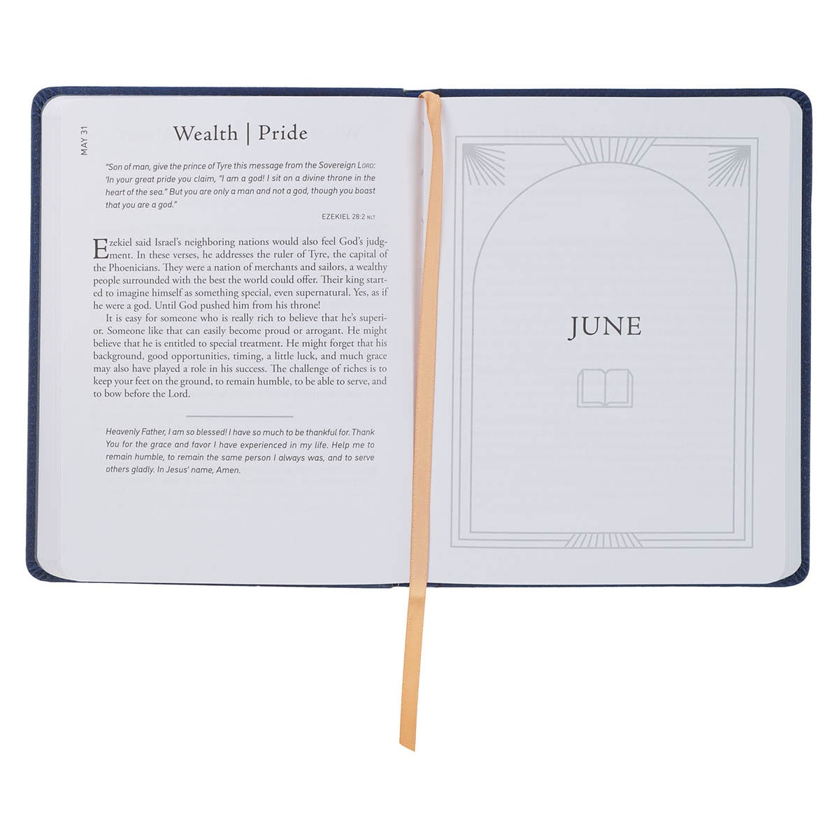 Walk Through God’s Word Navy Faux Leather Devotional