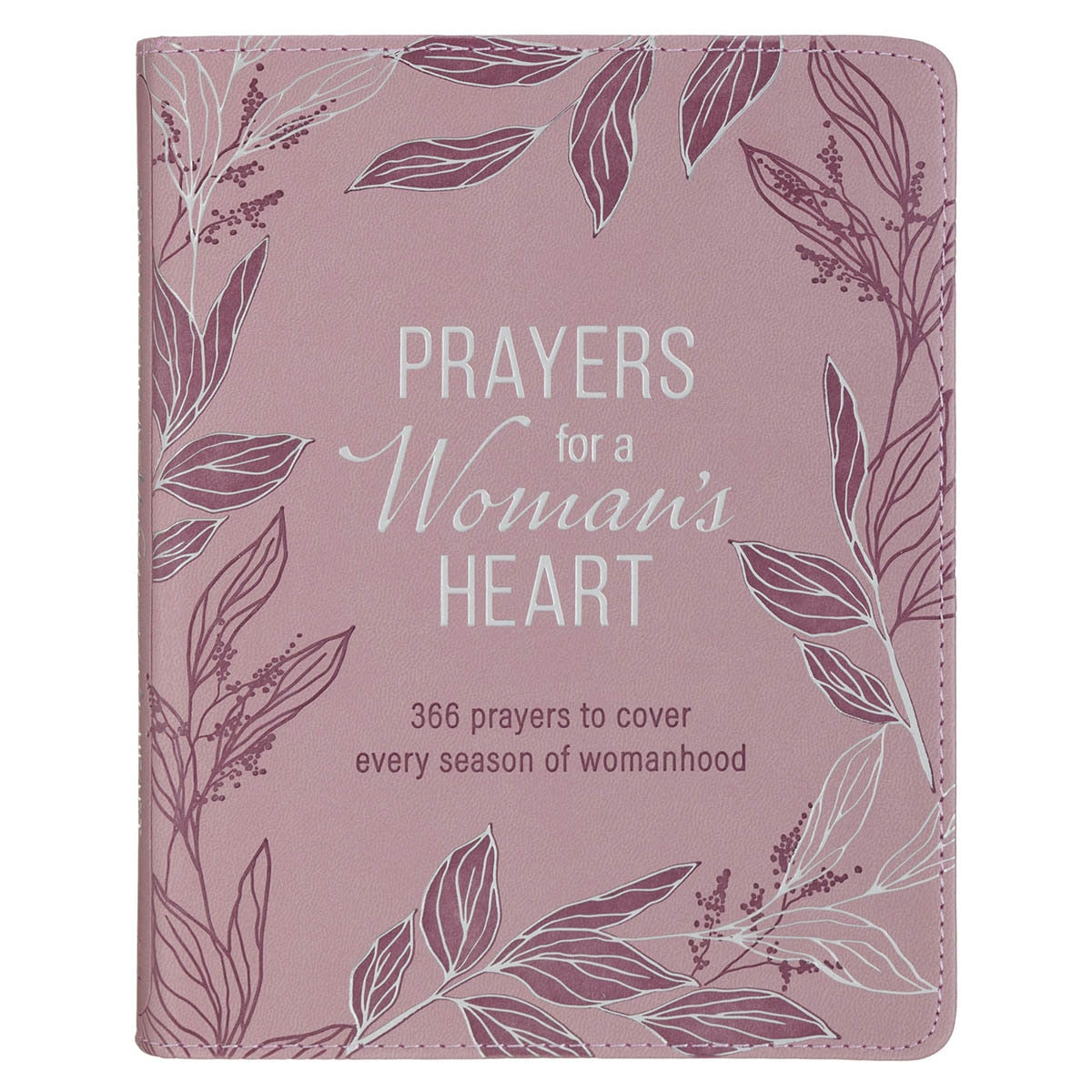 Prayers for a Woman’s Heart Dusty Pink Faux Leather Devotional