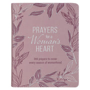 Prayers for a Woman’s Heart Dusty Pink Faux Leather Devotional