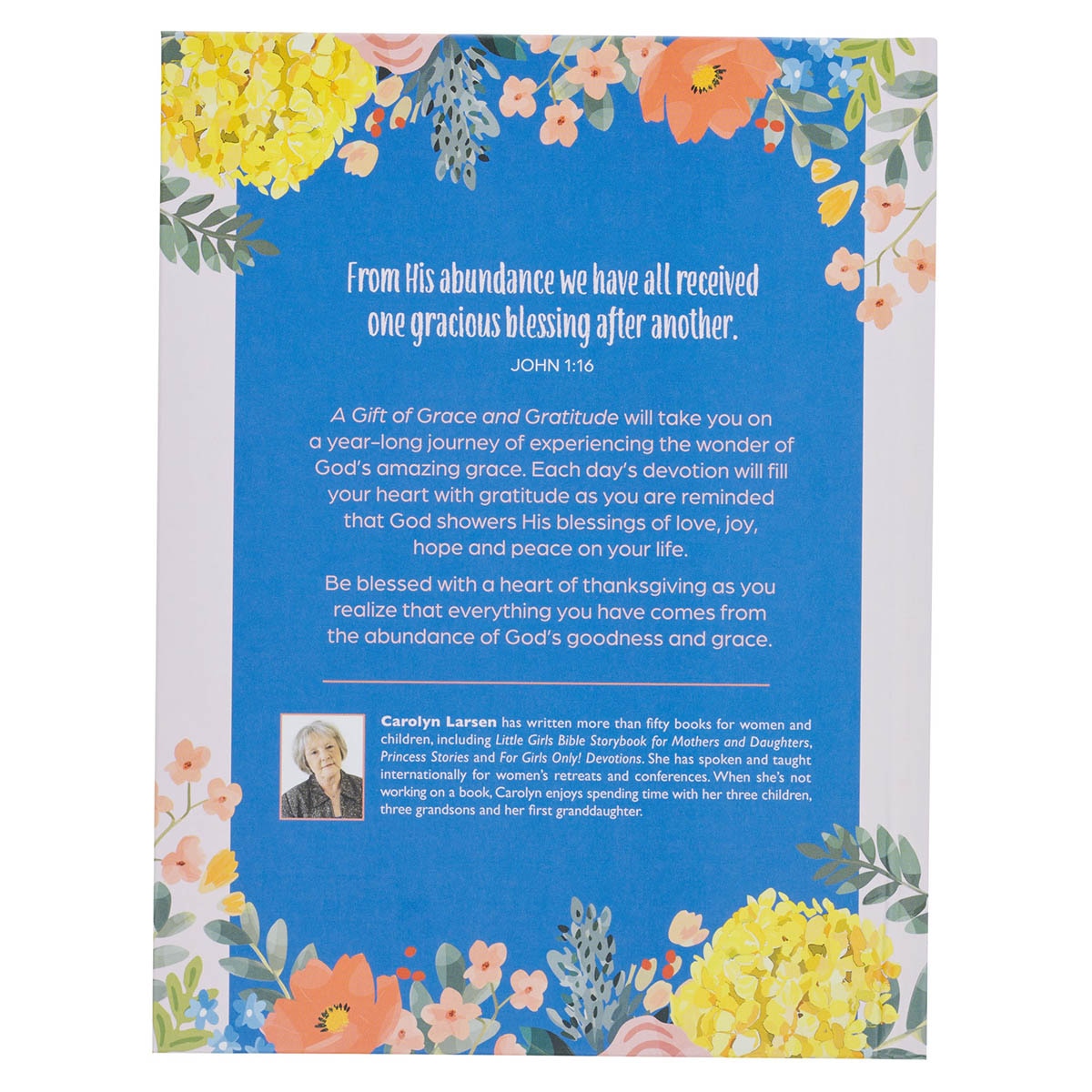 A Gift of Grace and Gratitude White Hardcover Devotional