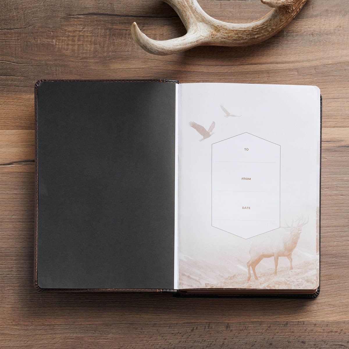 Man of God Two-Tone Brown Faux Leather Daily Devotional